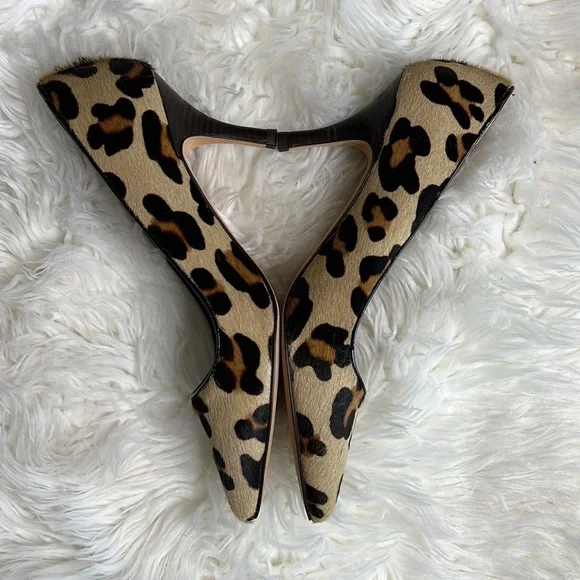 🔹 Boden Ponyhair Cheetah Print Pumps - Picture 4 of 9